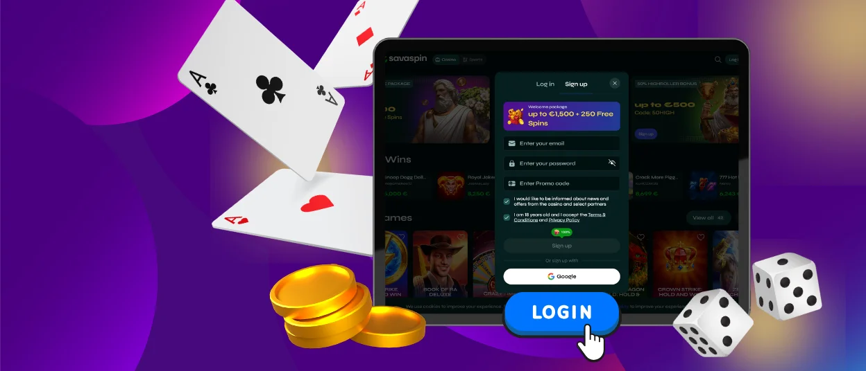 Savaspin Login Page